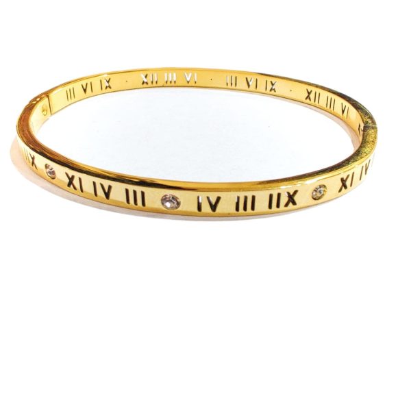 Golden Roman Stainless Steel Bangle - Image 4